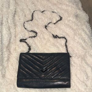 Botkier Elegant Black Quilted Chain Bag